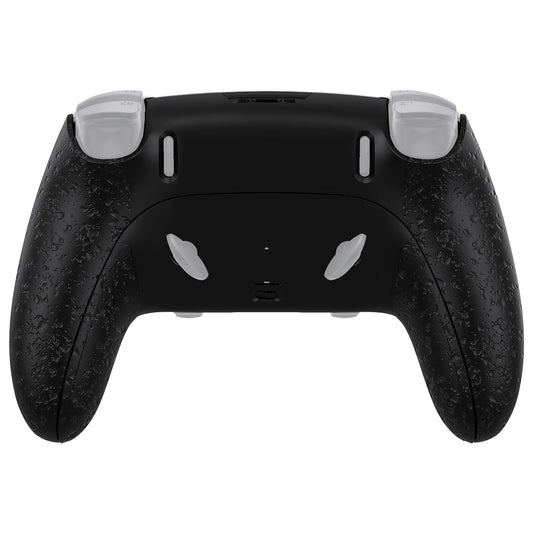 eXtremeRate Replacement Back Housing Bottom Shell & Clip Shell Compatible with PS5 Edge Controller -  Textured Black eXtremeRate