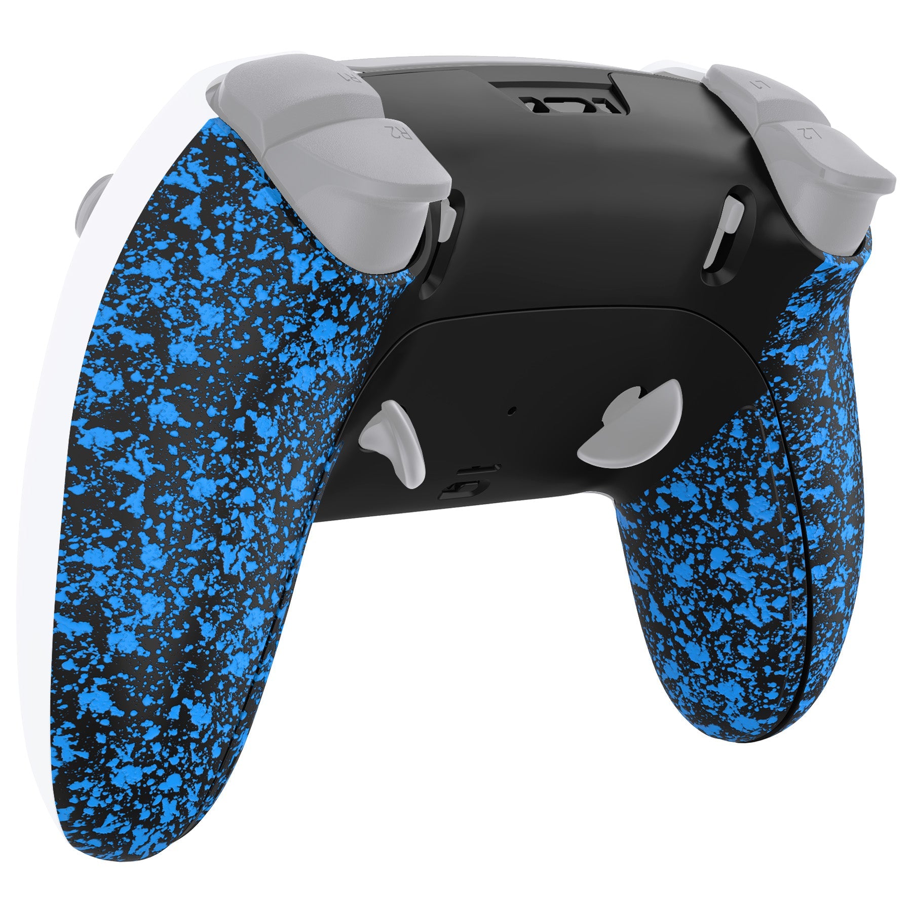 eXtremeRate Replacement Back Housing Bottom Shell & Clip Shell Compatible with PS5 Edge Controller -  Textured Blue eXtremeRate