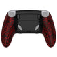 eXtremeRate Replacement Back Housing Bottom Shell & Clip Shell Compatible with PS5 Edge Controller -  Textured Red eXtremeRate