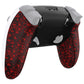 eXtremeRate Replacement Back Housing Bottom Shell & Clip Shell Compatible with PS5 Edge Controller -  Textured Red eXtremeRate