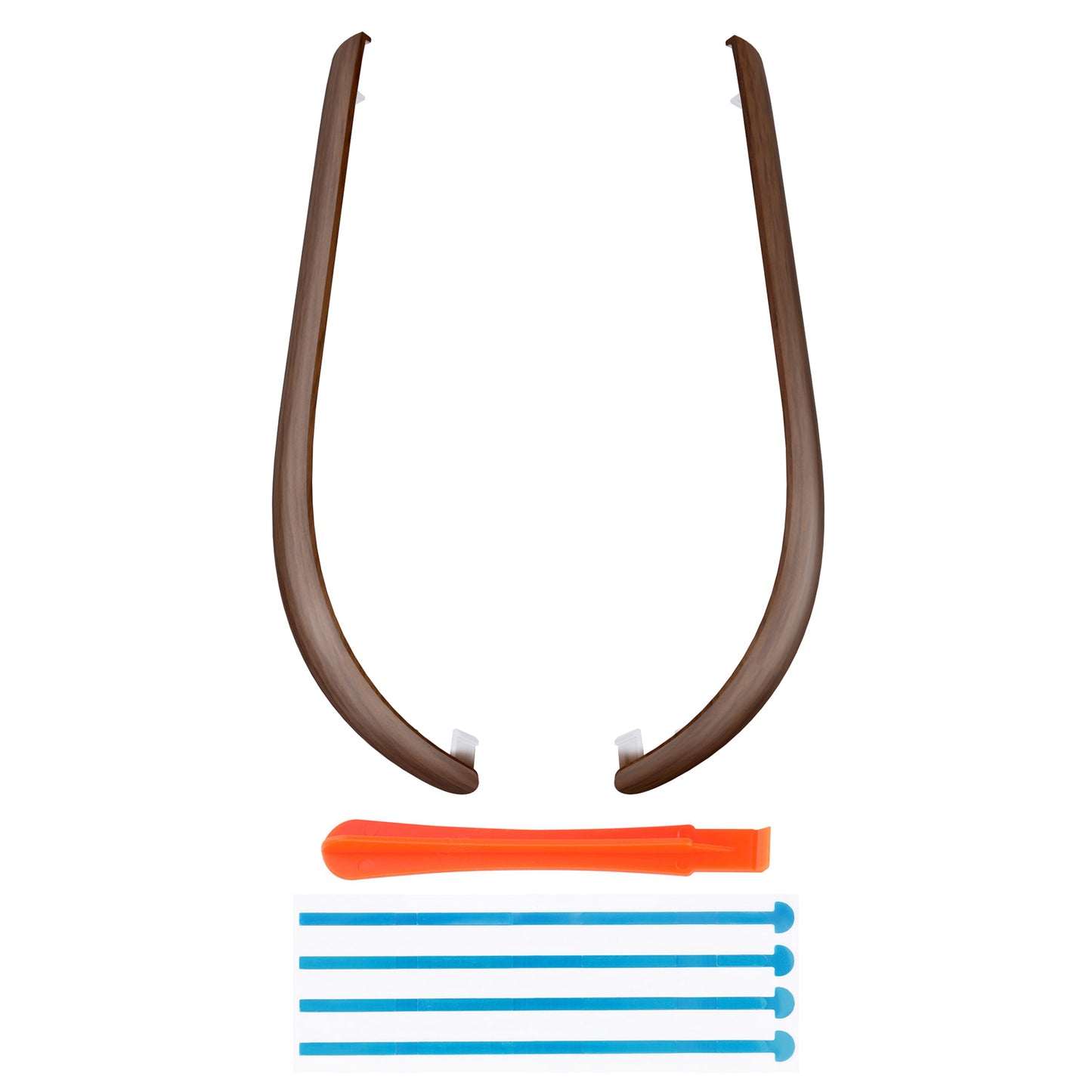 eXtremeRate Replacement Decorative Strips for Joycon 2 of Nintendo Switch 2 - Wood Grain