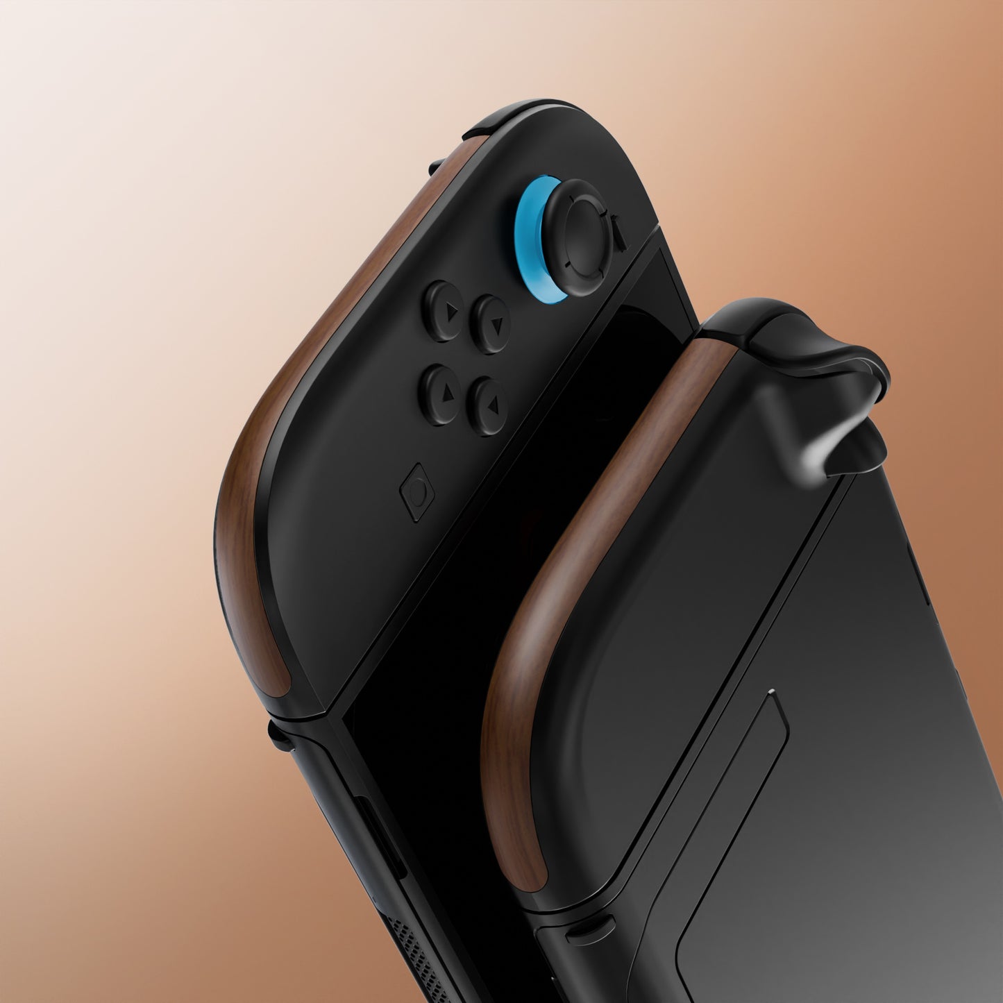 eXtremeRate Replacement Decorative Strips for Joycon 2 of Nintendo Switch 2 - Wood Grain