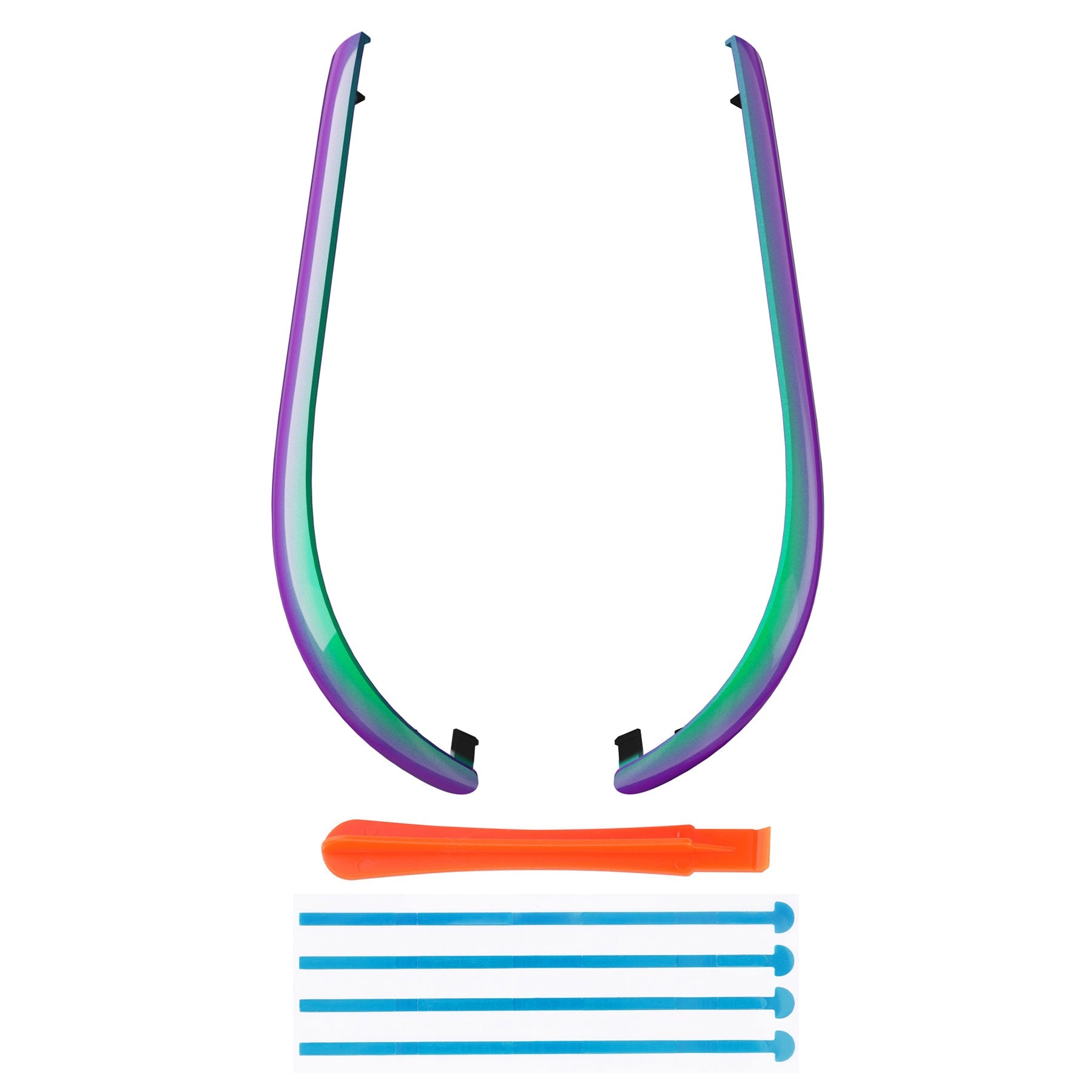 eXtremeRate Replacement Decorative Strips for Joycon 2 of Nintendo Switch 2 - Chameleon Green Purple eXtremeRate