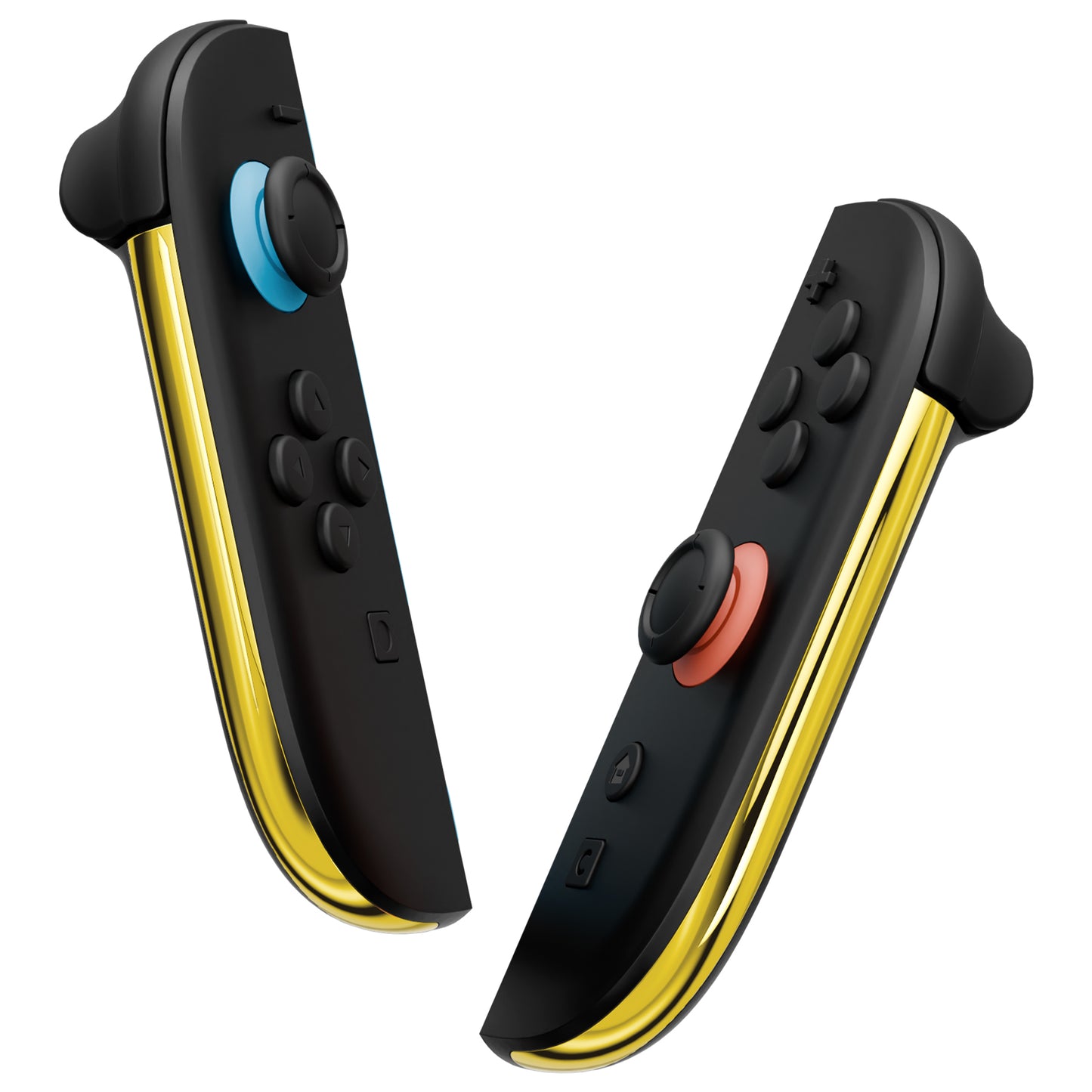 eXtremeRate Replacement Decorative Strips for Joycon 2 of Nintendo Switch 2 - Chrome Gold