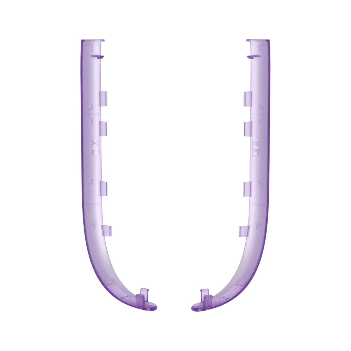 eXtremeRate Replacement Decorative Strips for Joycon 2 of Nintendo Switch 2 - Clear Atomic Purple