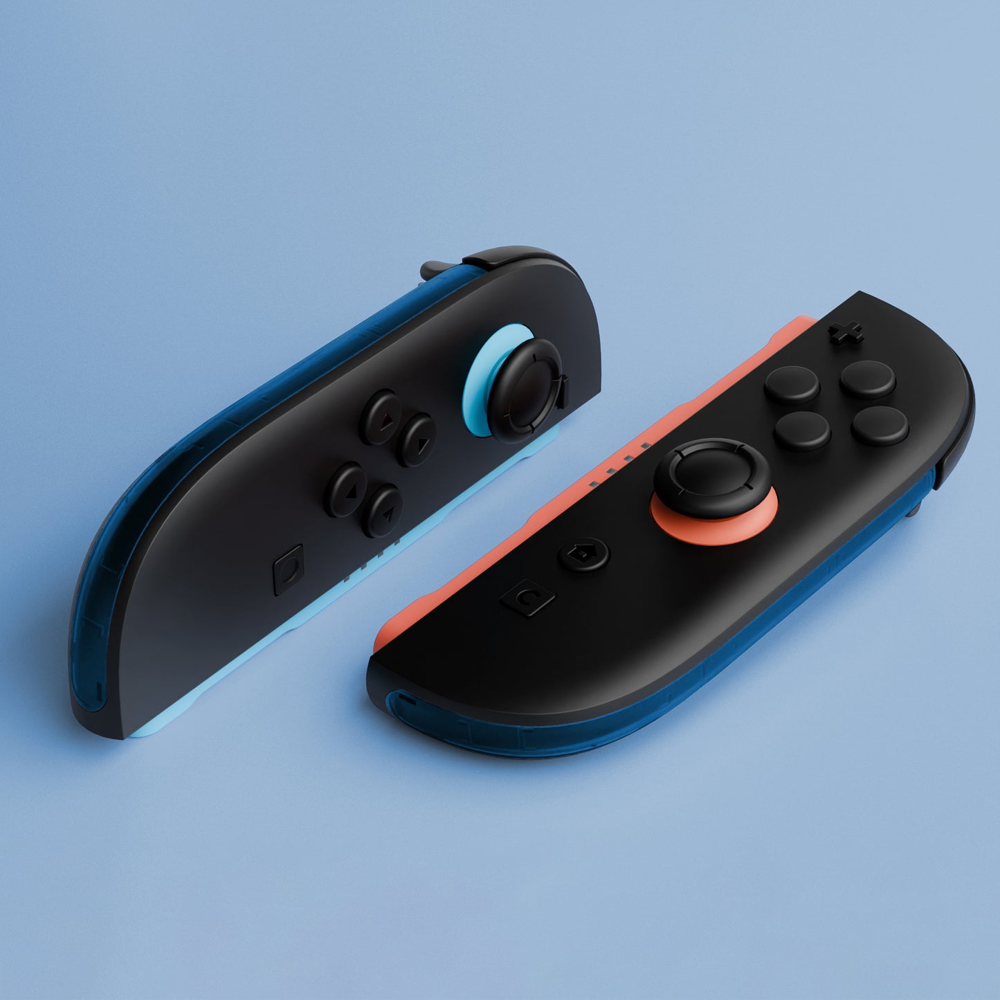 eXtremeRate Replacement Decorative Strips for Joycon 2 of Nintendo Switch 2 - Clear Blue