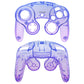eXtremeRate Replacement Faceplate Backplate with Buttons for Nintendo GameCube Controller NGC - Gradient Translucent Bluebell