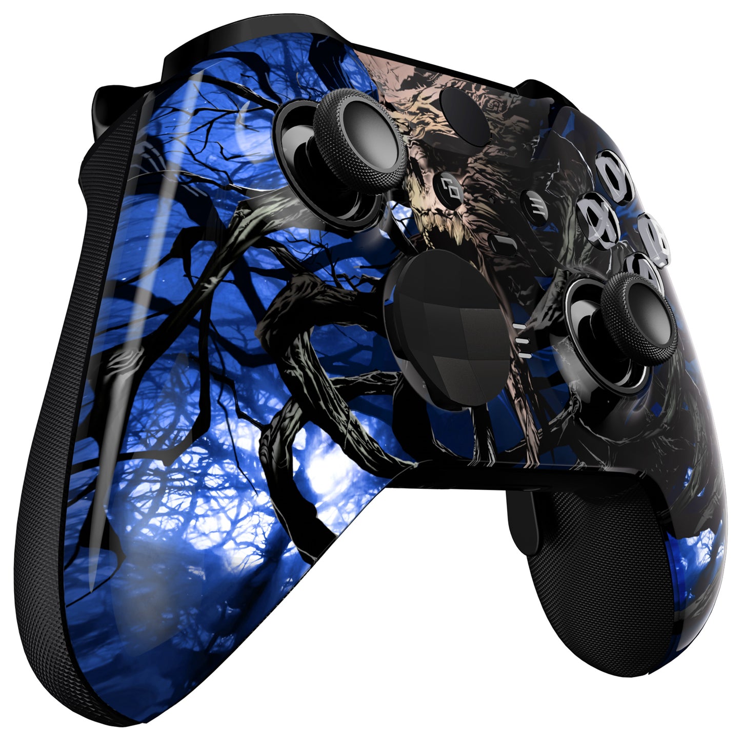 eXtremeRate Replacement Front Housing Shell Case with Accent Rings for Xbox One Elite Series 2 & Elite 2 Core Controller (Model 1797) - Glow in Dark - The Awakening of the Earth Lord