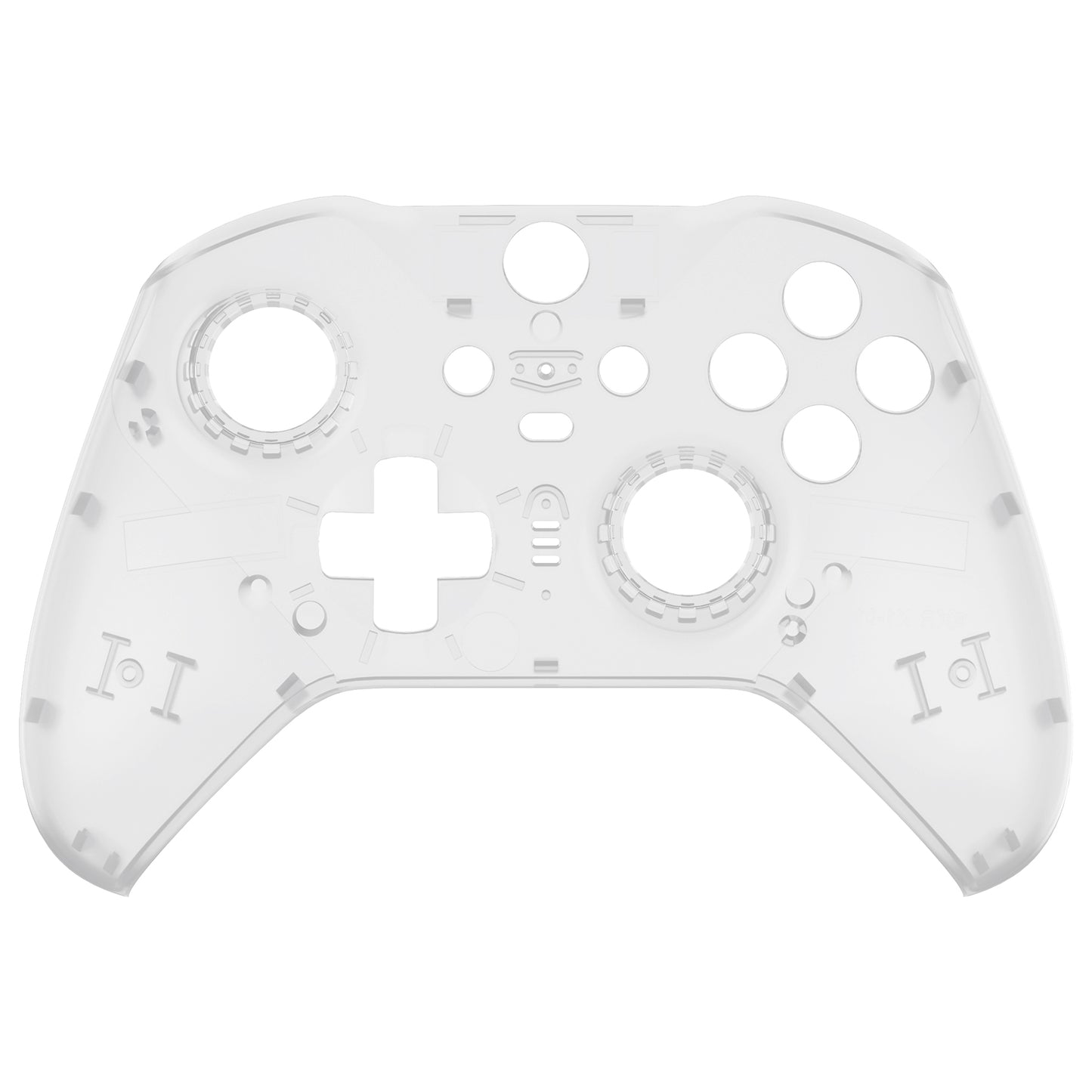 eXtremeRate Replacement Front Housing Shell Case with Accent Rings for Xbox One Elite Series 2 & Elite 2 Core Controller (Model 1797) - Glow in Dark - Green