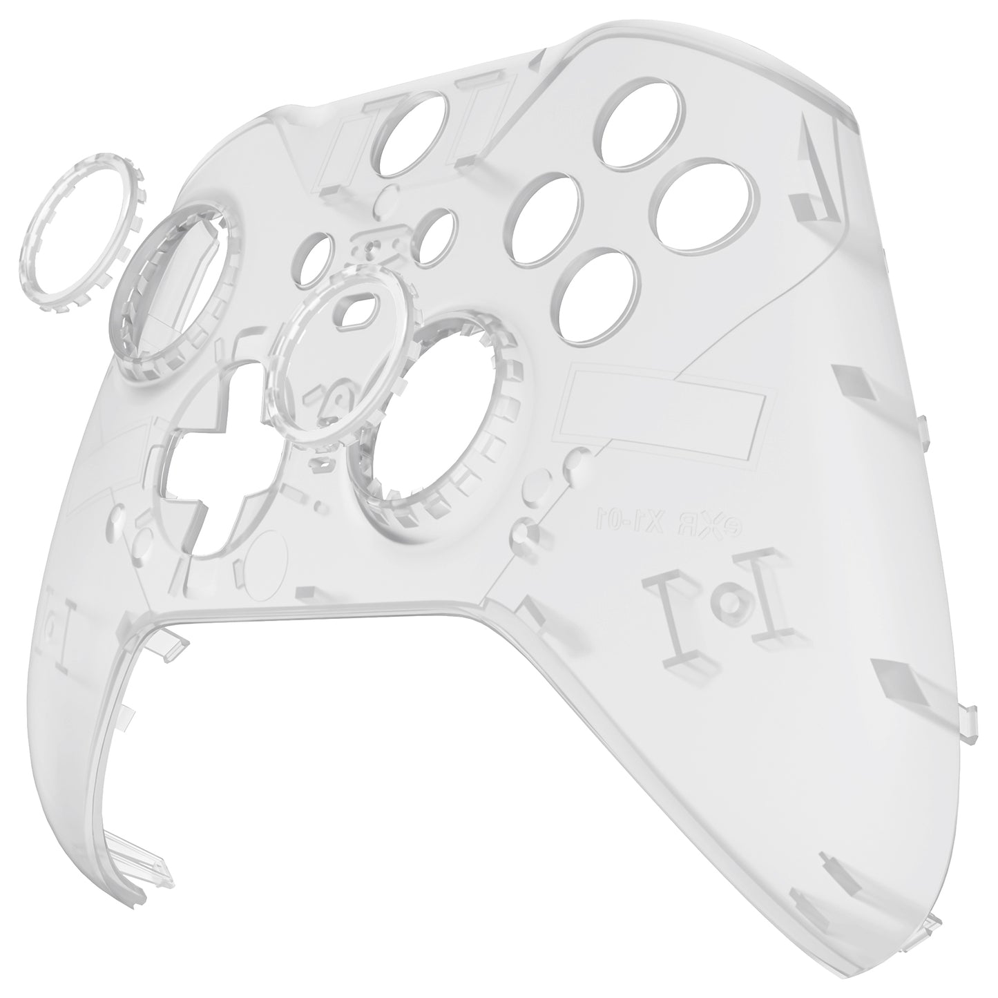 eXtremeRate Replacement Front Housing Shell Case with Accent Rings for Xbox One Elite Series 2 & Elite 2 Core Controller (Model 1797) - Glow in Dark - Green