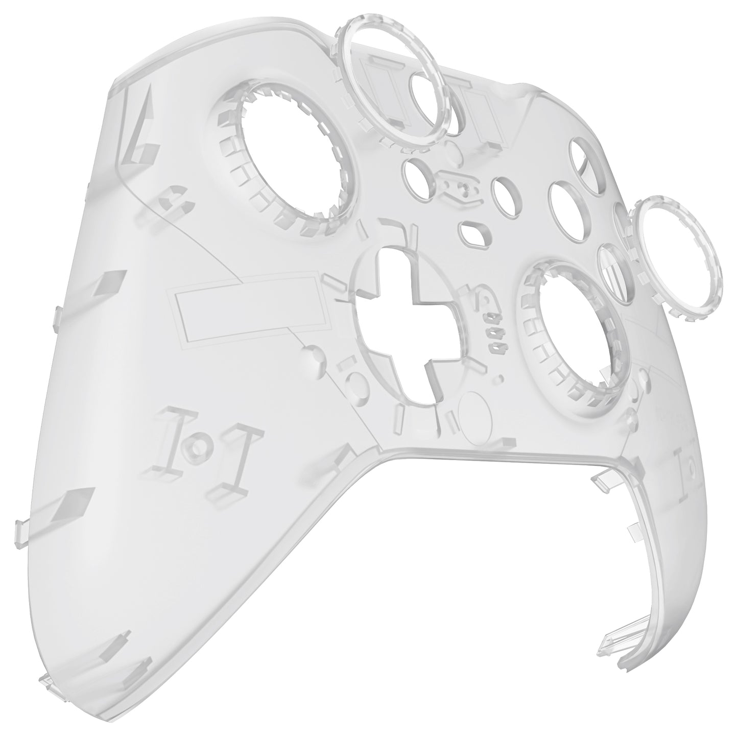 eXtremeRate Replacement Front Housing Shell Case with Accent Rings for Xbox One Elite Series 2 & Elite 2 Core Controller (Model 1797) - Glow in Dark - Green