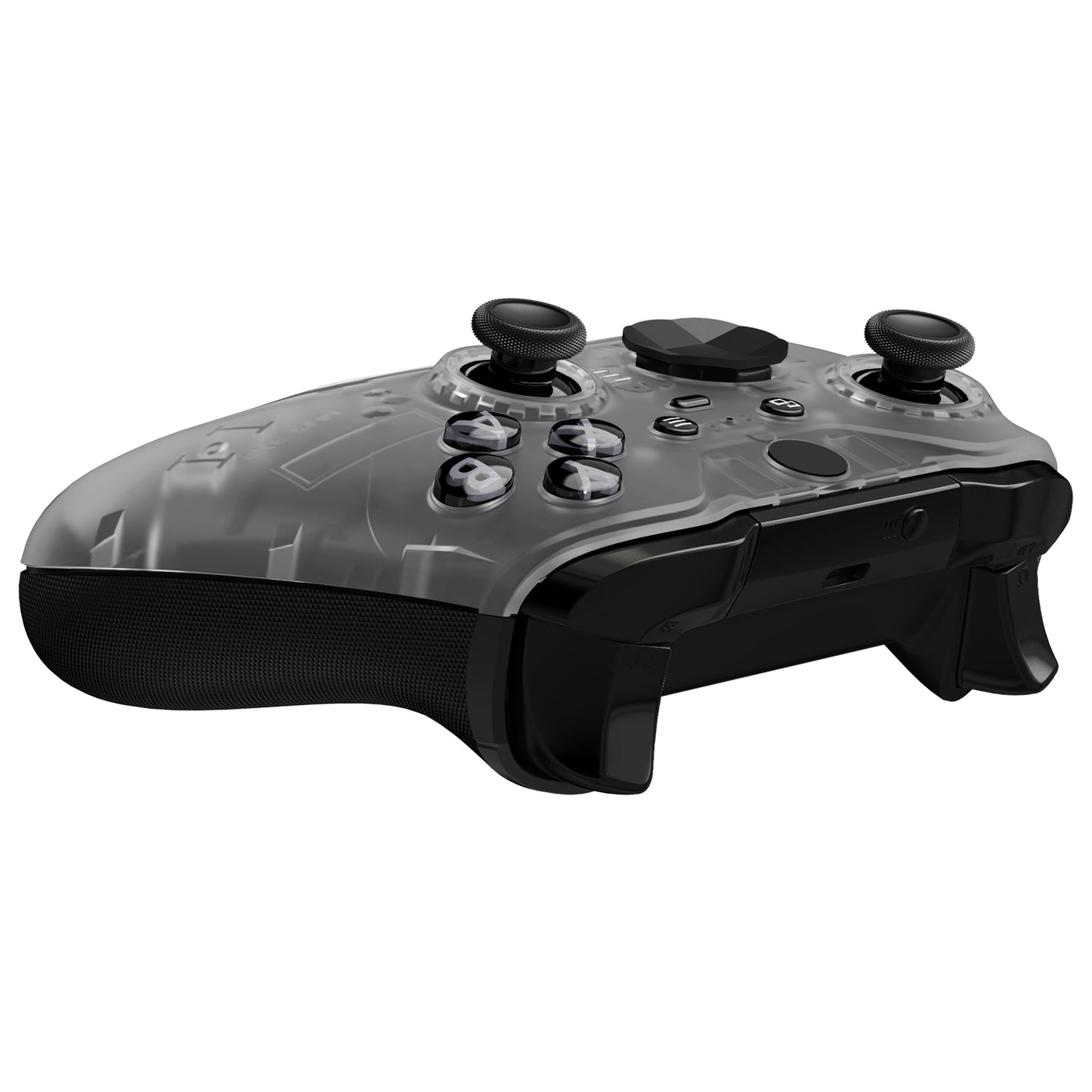 eXtremeRate Replacement Front Housing Shell Case with Accent Rings for Xbox One Elite Series 2 & Elite 2 Core Controller (Model 1797) - Glow in Dark - Green