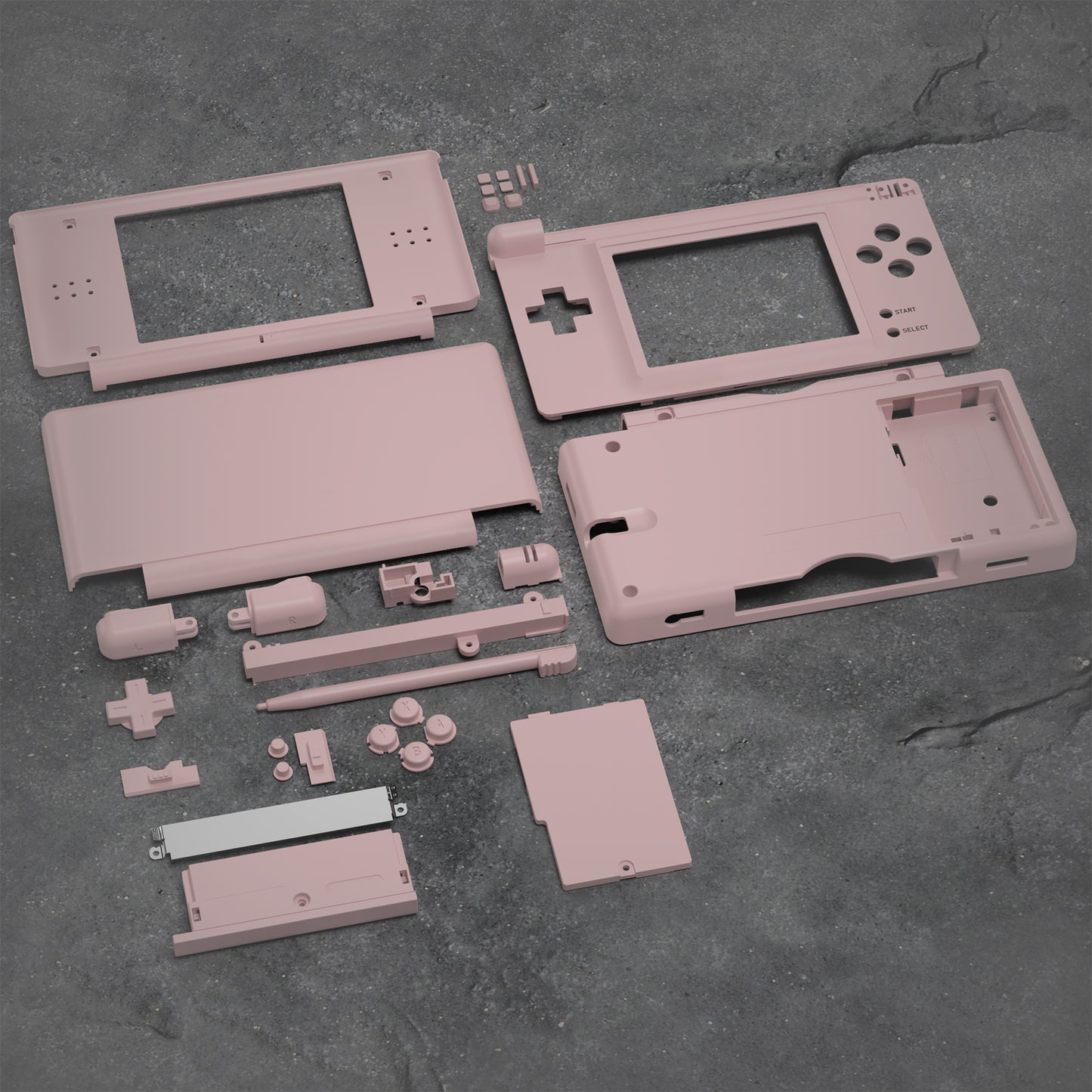 eXtremeRate Replacement Full Housing Shell & Buttons with Screen Lens for Nintendo DS Lite NDSL - Cherry Blossoms Pink