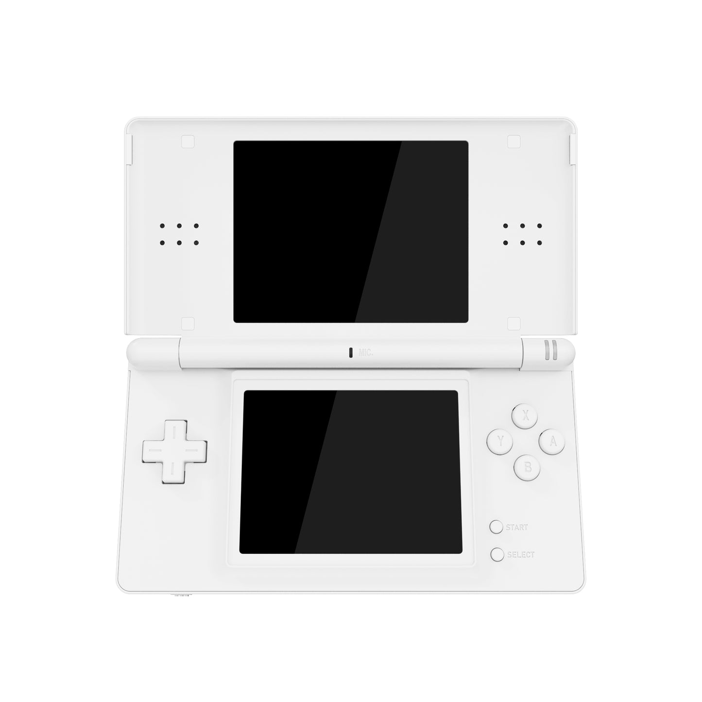 eXtremeRate Replacement Full Housing Shell & Buttons with Screen Lens for Nintendo DS Lite NDSL - White