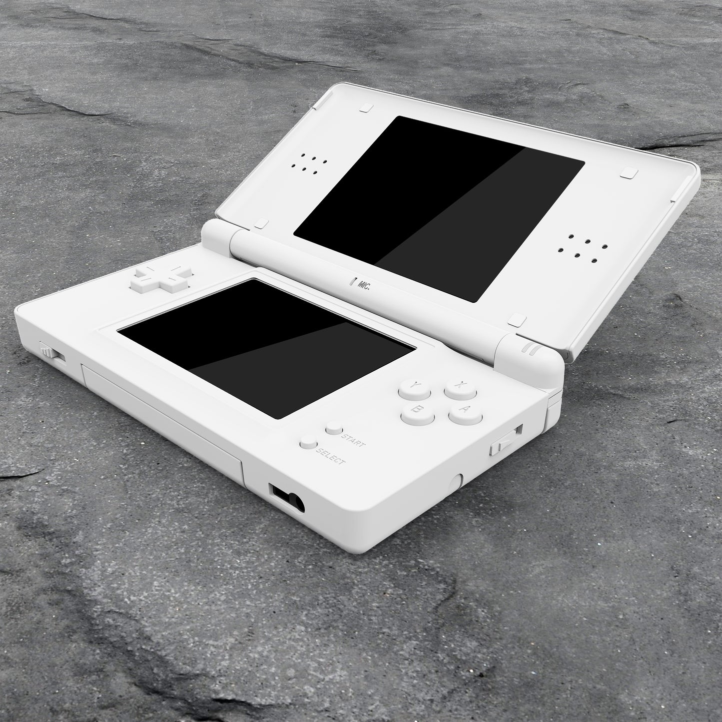 eXtremeRate Replacement Full Housing Shell & Buttons with Screen Lens for Nintendo DS Lite NDSL - White