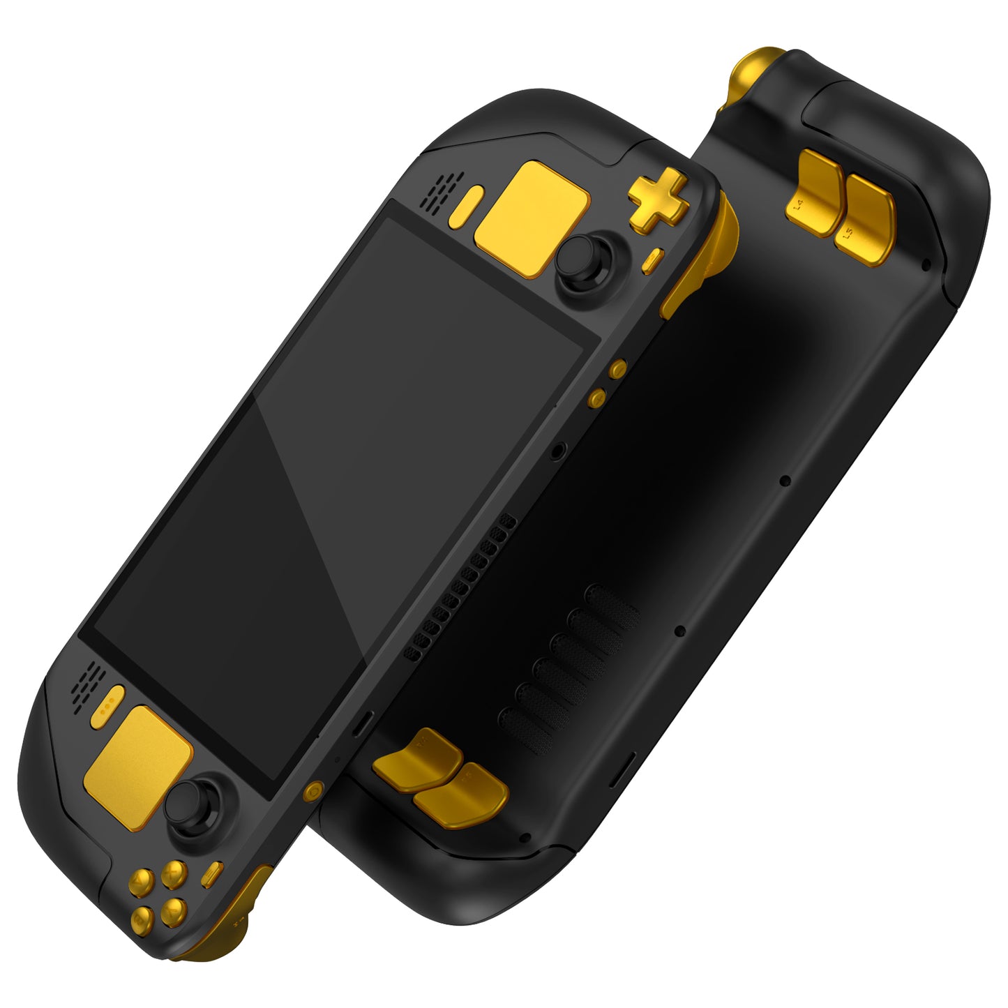 eXtremeRate Replacement Full Set Buttons for Steam Deck OLED - Chrome Gold