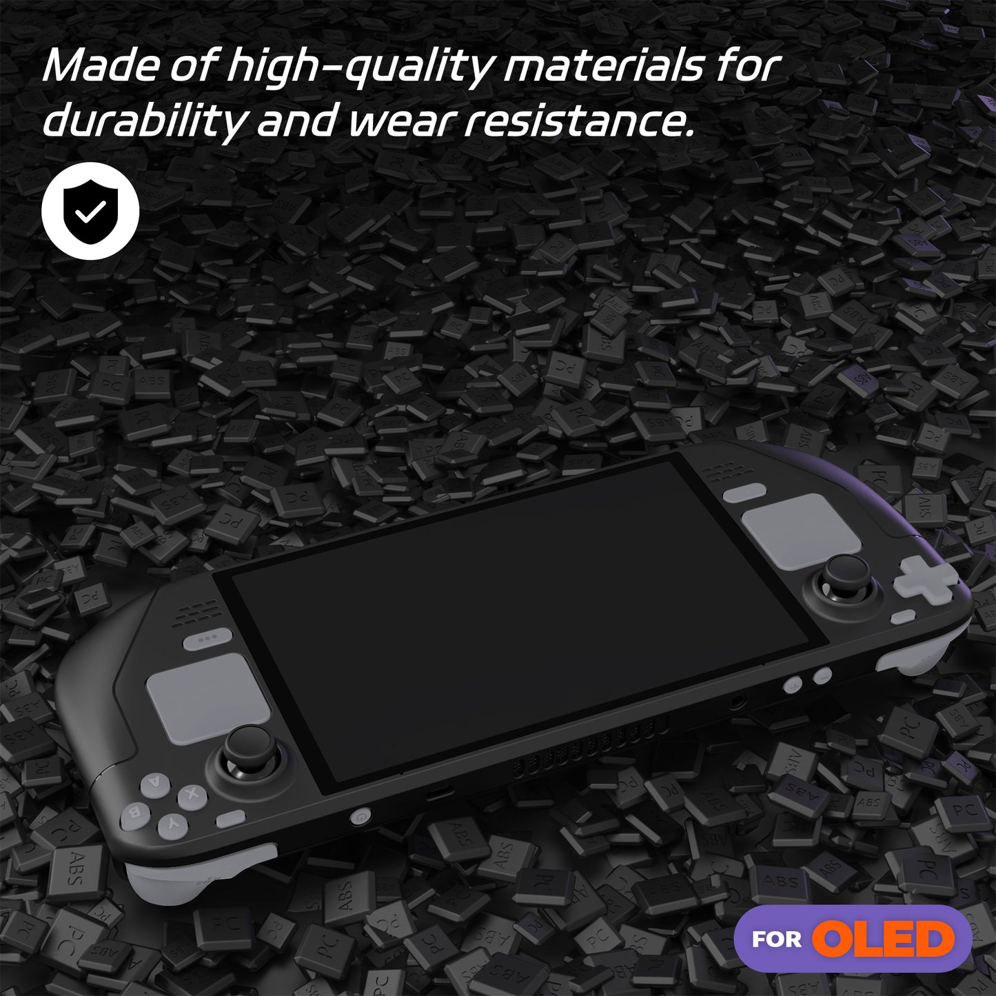 eXtremeRate Replacement Full Set Buttons for Steam Deck OLED - New Hope Gray