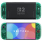 eXtremeRate DIY Replacement Full Set Shell Case with Buttons for Joycon 2 of Nintendo Switch 2 - Deluxe Version - Emerald Green