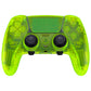 eXtremeRate Replacement Full Set Shells with Buttons Compatible with PS5 Edge Controller - Clear Lime Green