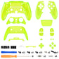 eXtremeRate Replacement Full Set Shells with Buttons Compatible with PS5 Edge Controller - Clear Lime Green