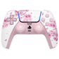 eXtremeRate Replacement Full Set Shells with Buttons Compatible with PS5 Controller BDM-030/040/050 - Cherry Blossom Whisper eXtremeRate