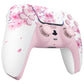 eXtremeRate Replacement Full Set Shells with Buttons Compatible with PS5 Controller BDM-030/040/050 - Cherry Blossom Whisper eXtremeRate