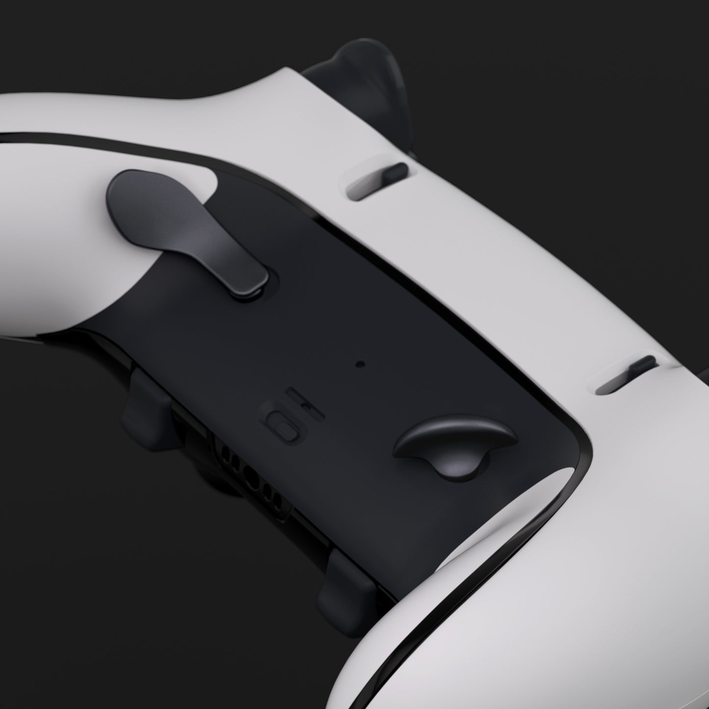 eXtremeRate Replacement Interchangeable 4PCS Metal Back Paddles for PS5 Edge Controller - Metallic Black