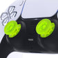 eXtremeRate Replacement Thumbsticks Analog Stick Joystick Compatible with PS5 & PS4 All Model Controller - Clear Lime Green eXtremeRate