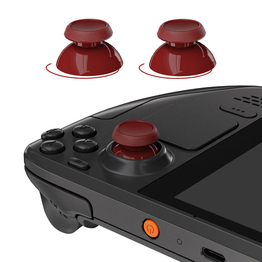 eXtremeRate Replacement Thumbsticks with Original Touch Sensing for Steam Deck LCD & OLED - Carmine Red