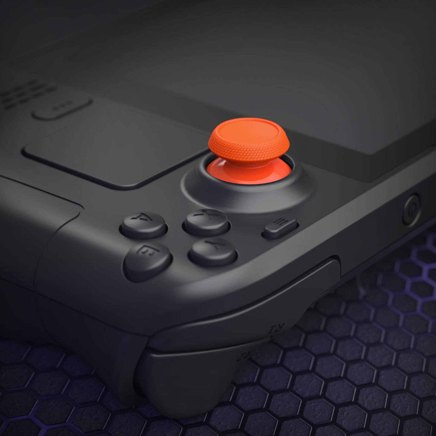 eXtremeRate Replacement Thumbsticks with Original Touch Sensing for Steam Deck LCD & OLED - Orange