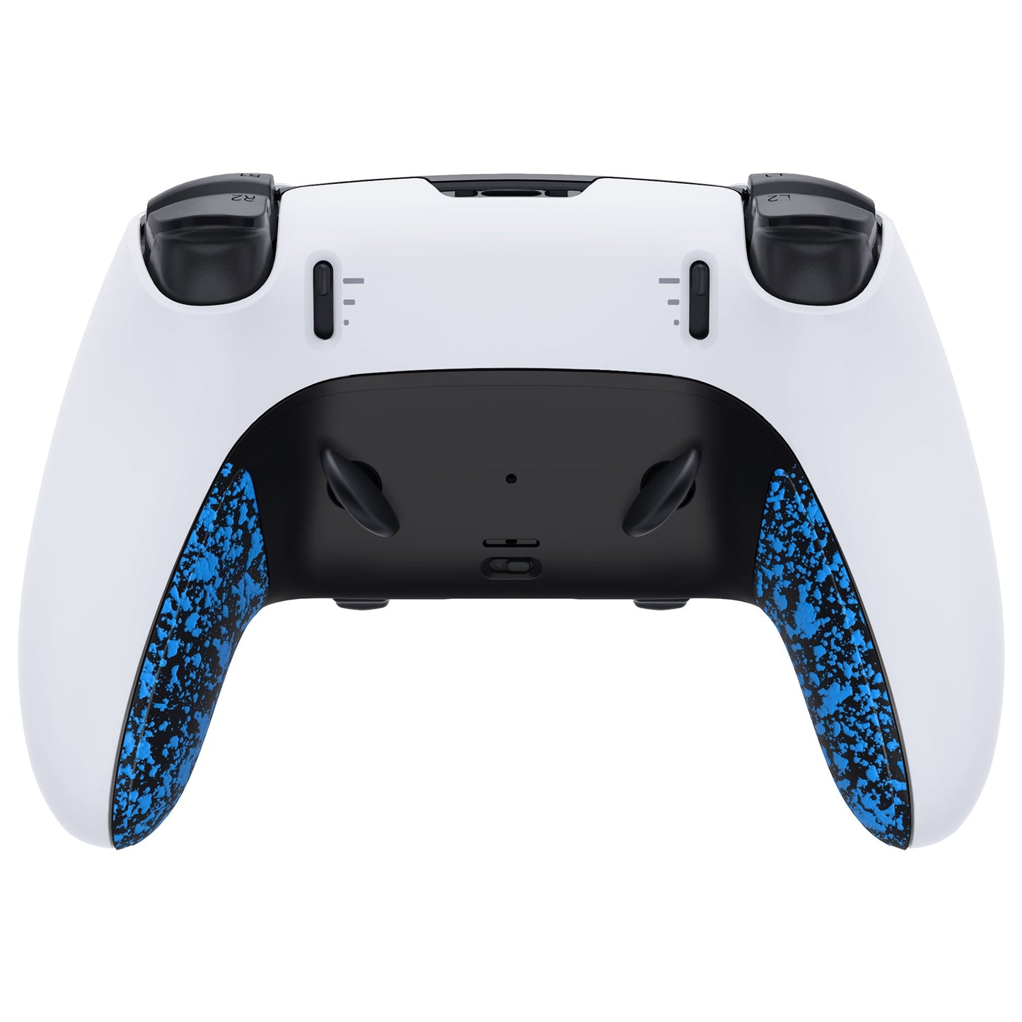 eXtremeRate Replacement Top Bottom Decorative Trim Shell Compatible with PS5 Edge Controller - Textured Blue eXtremeRate