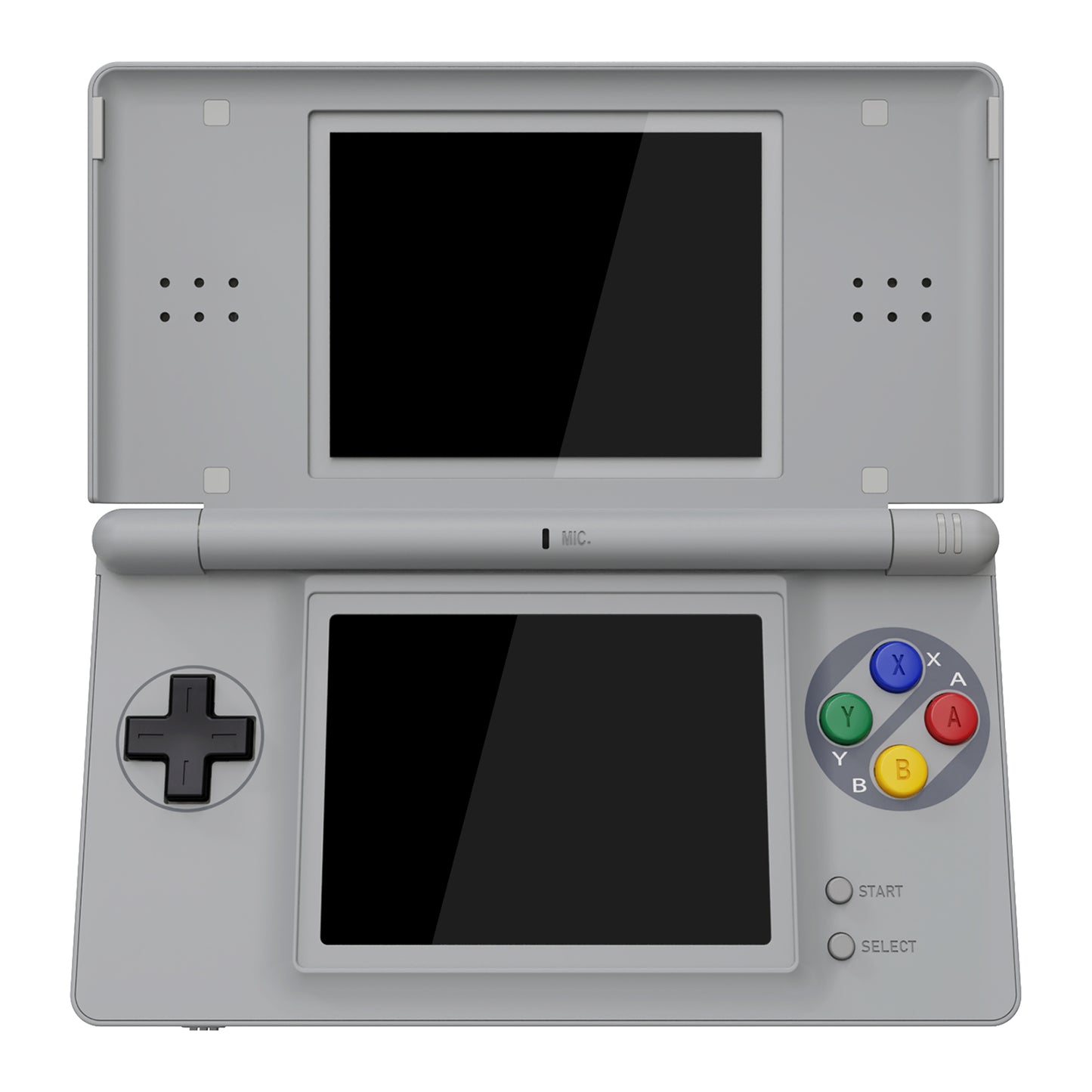 eXtremeRate Replacement Full Housing Shell & Buttons with Screen Lens for Nintendo DS Lite NDSL - SFC SNES Classic EU Style