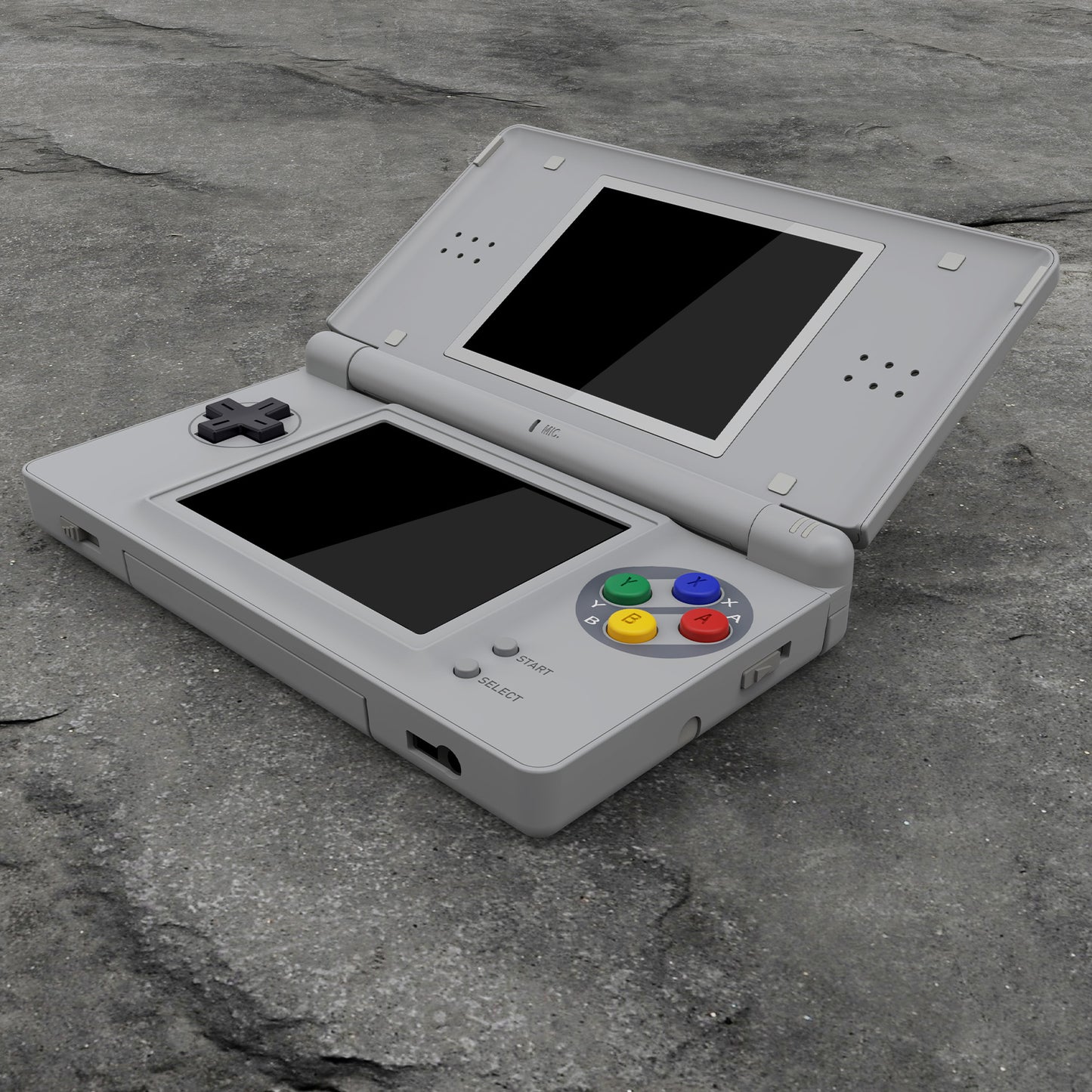 eXtremeRate Replacement Full Housing Shell & Buttons with Screen Lens for Nintendo DS Lite NDSL - SFC SNES Classic EU Style