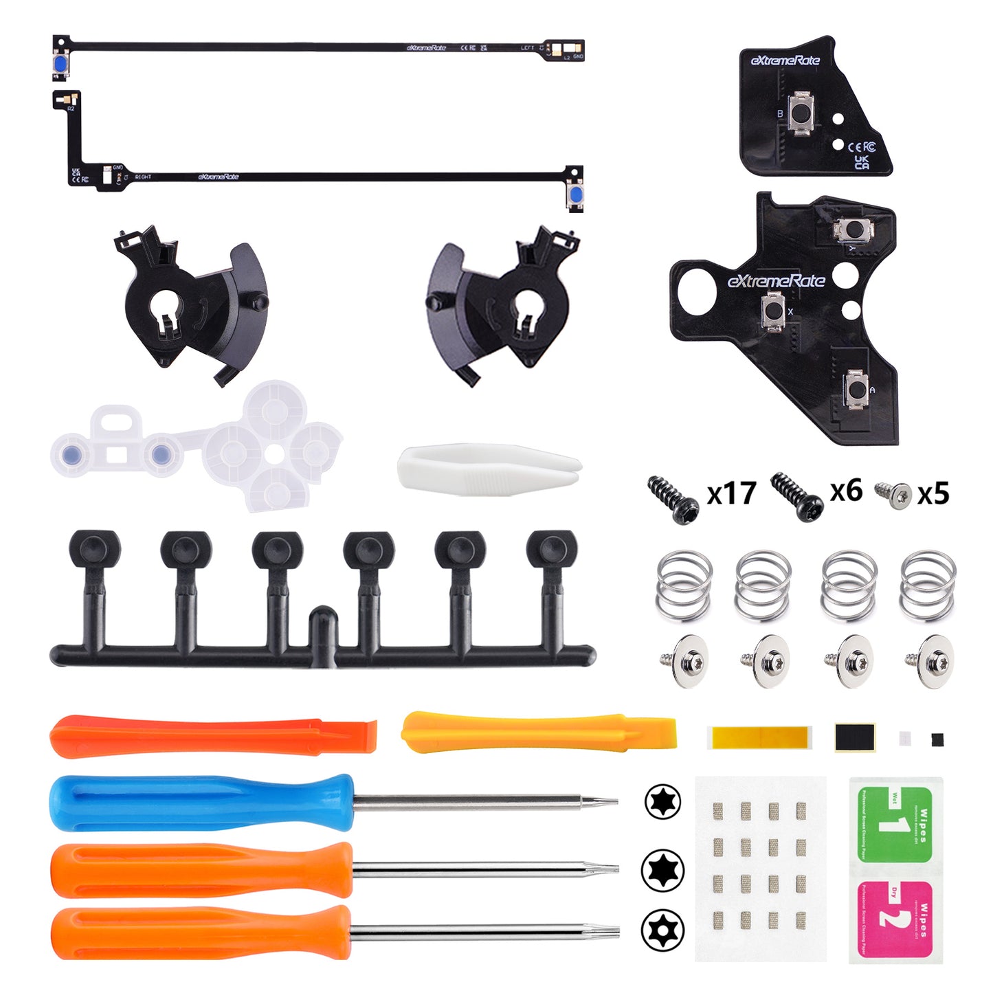 eXtremeRate Whole Clicky Kit for Xbox Elite Series 2 Controller Shoulder ABXY Buttons, Ergonomic Tactile Switches LT RT A B X Y Mouse Click Kit for Xbox Elite Series 2 Core Controller (Model 1797)