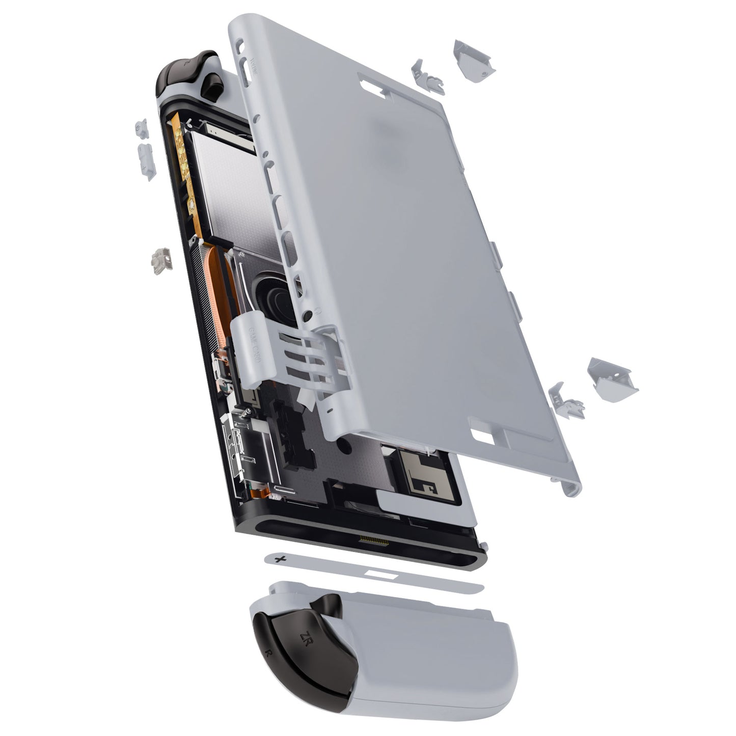 eXtremeRate DIY Replacement Full Set Shells with Buttons for Nintendo Switch 2 - Deluxe Version - New Hope Gray