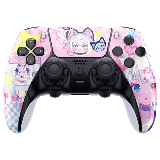 eXtremeRate Replacement Left Right Front Housing Shell with Touchpad Compatible with PS5 Edge Controller - MeWoow