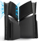 eXtremeRate eXcover Replacement Top Bottom Cover Side Panel with Cooling Vent for PS5 Slim Disc Edition Console - Black eXtremeRate