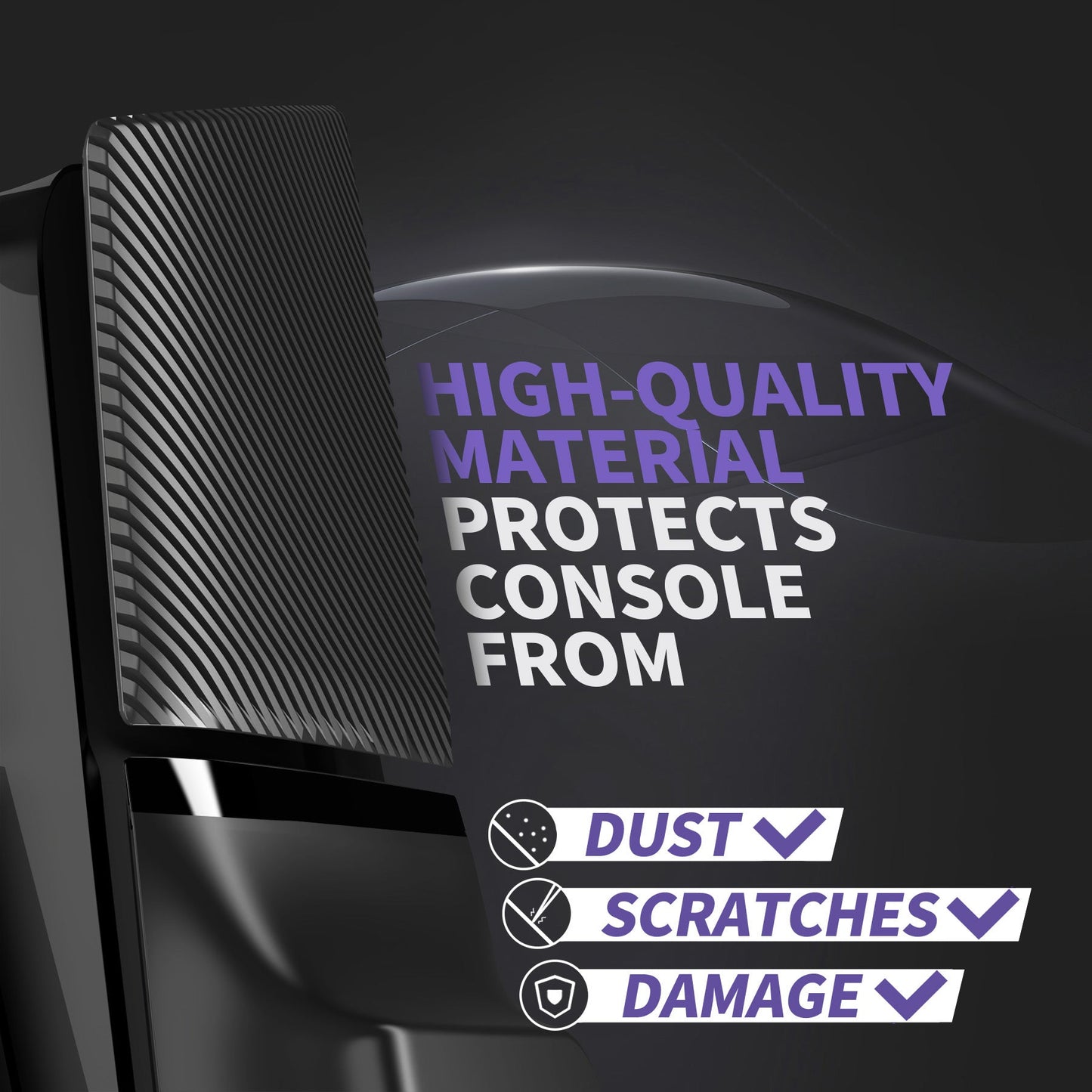 eXtremeRate eXcover Replacement Top Bottom Cover Side Panel with Cooling Vent for PS5 Slim Disc Edition Console - Black eXtremeRate