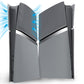 eXtremeRate eXcover Replacement Top Bottom Cover Side Panel with Cooling Vent for PS5 Slim Digital Edition Console - New Hope Gray