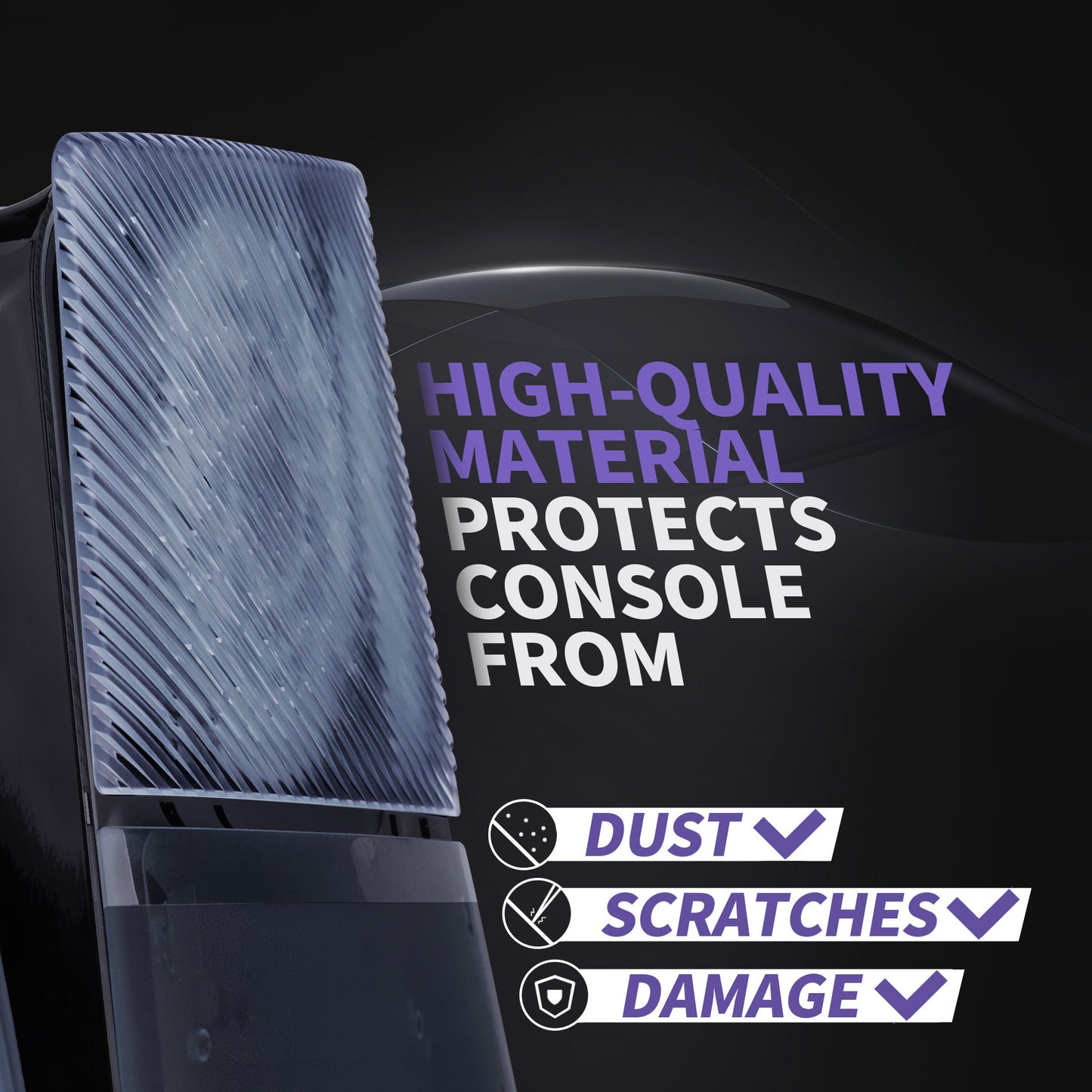 eXtremeRate eXcover Replacement Top Bottom Cover Side Panel with Cooling Vent for PS5 Slim Digital Edition Console - Clear Ice Blue