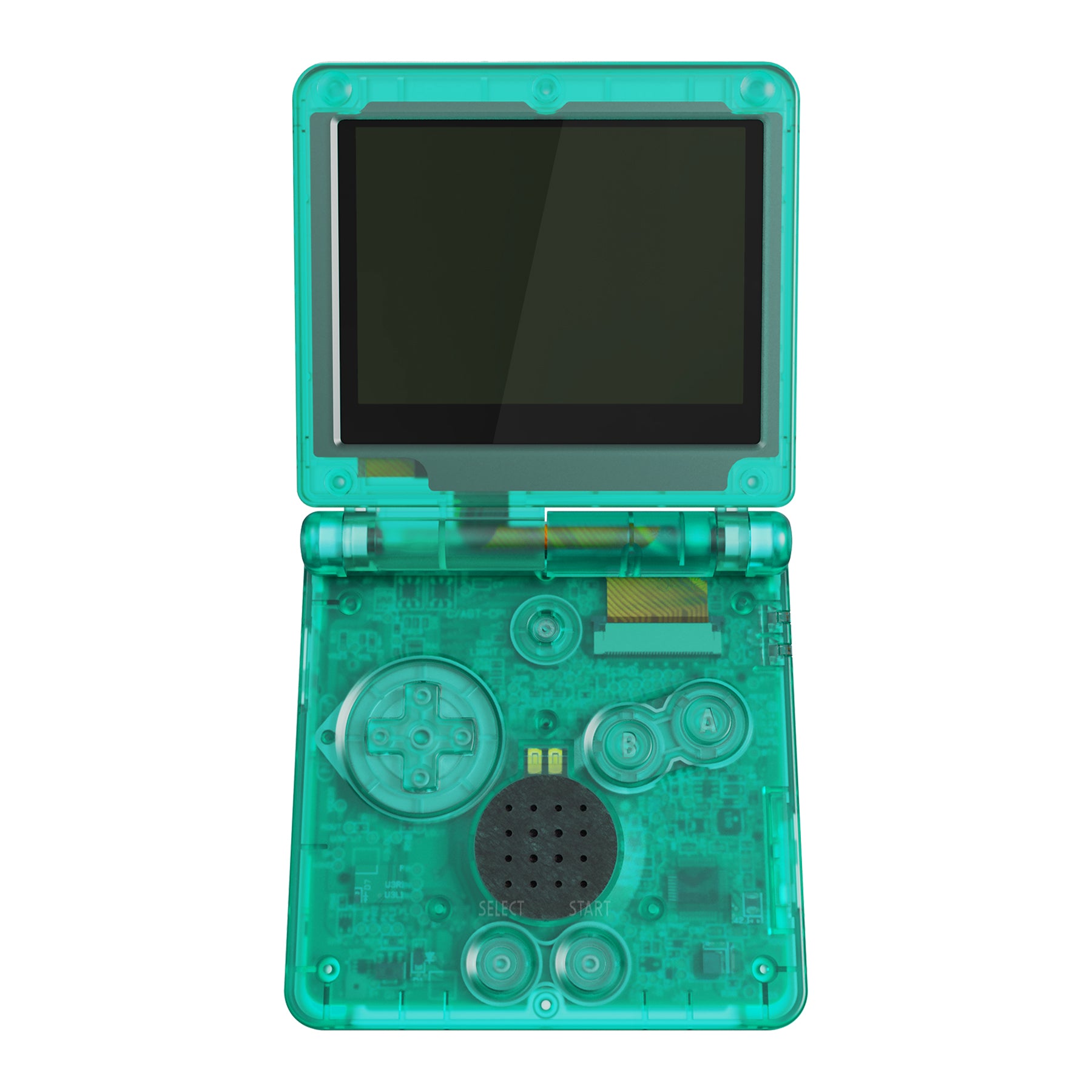eXtremeRate Retail IPS Ready Upgraded eXtremeRate Emerald Green Custom Replacement Housing Shell for Gameboy Advance SP GBA SP – Compatible with Both IPS & Standard LCD – Console & Screen NOT Included - ASPM5003