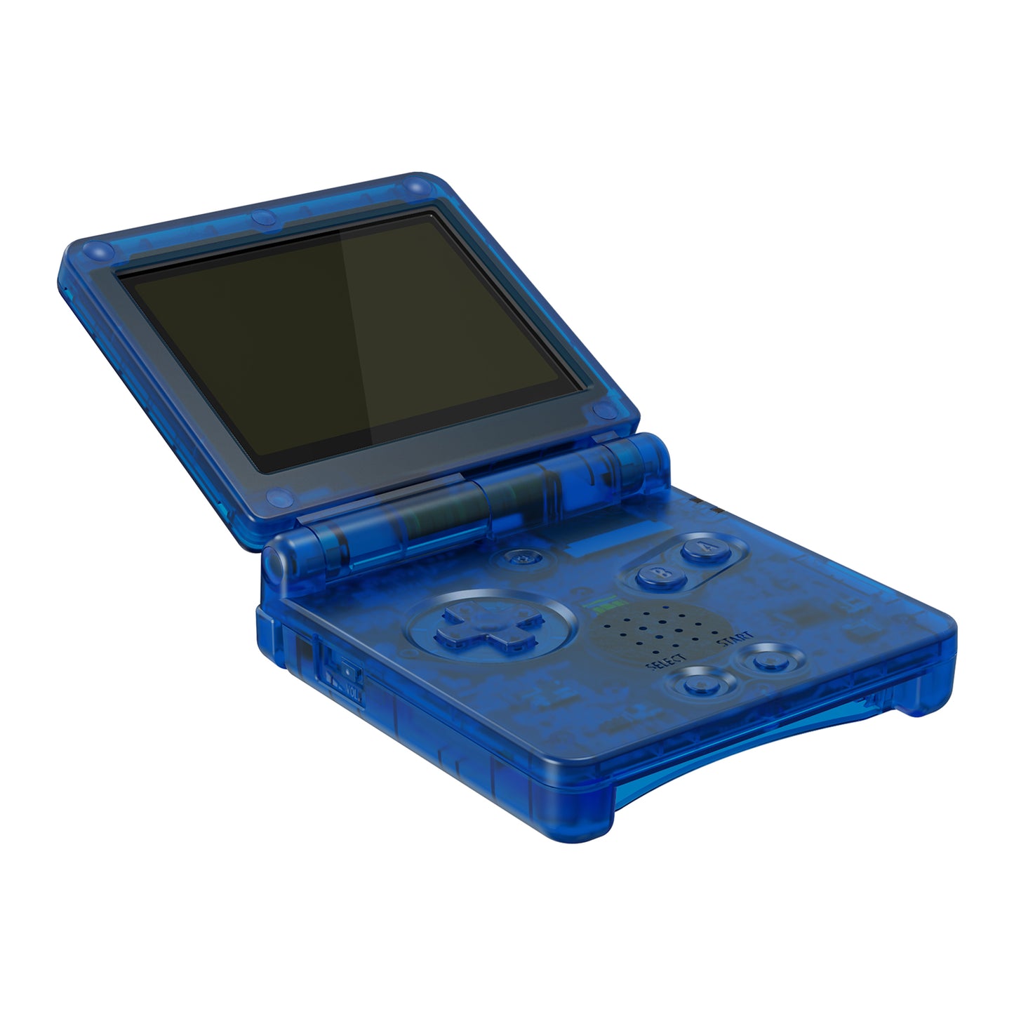 eXtremeRate Retail IPS Ready Upgraded eXtremeRate Clear Blue Custom Replacement Housing Shell for Gameboy Advance SP GBA SP – Compatible with Both IPS & Standard LCD – Console & Screen NOT Included - ASPM5004