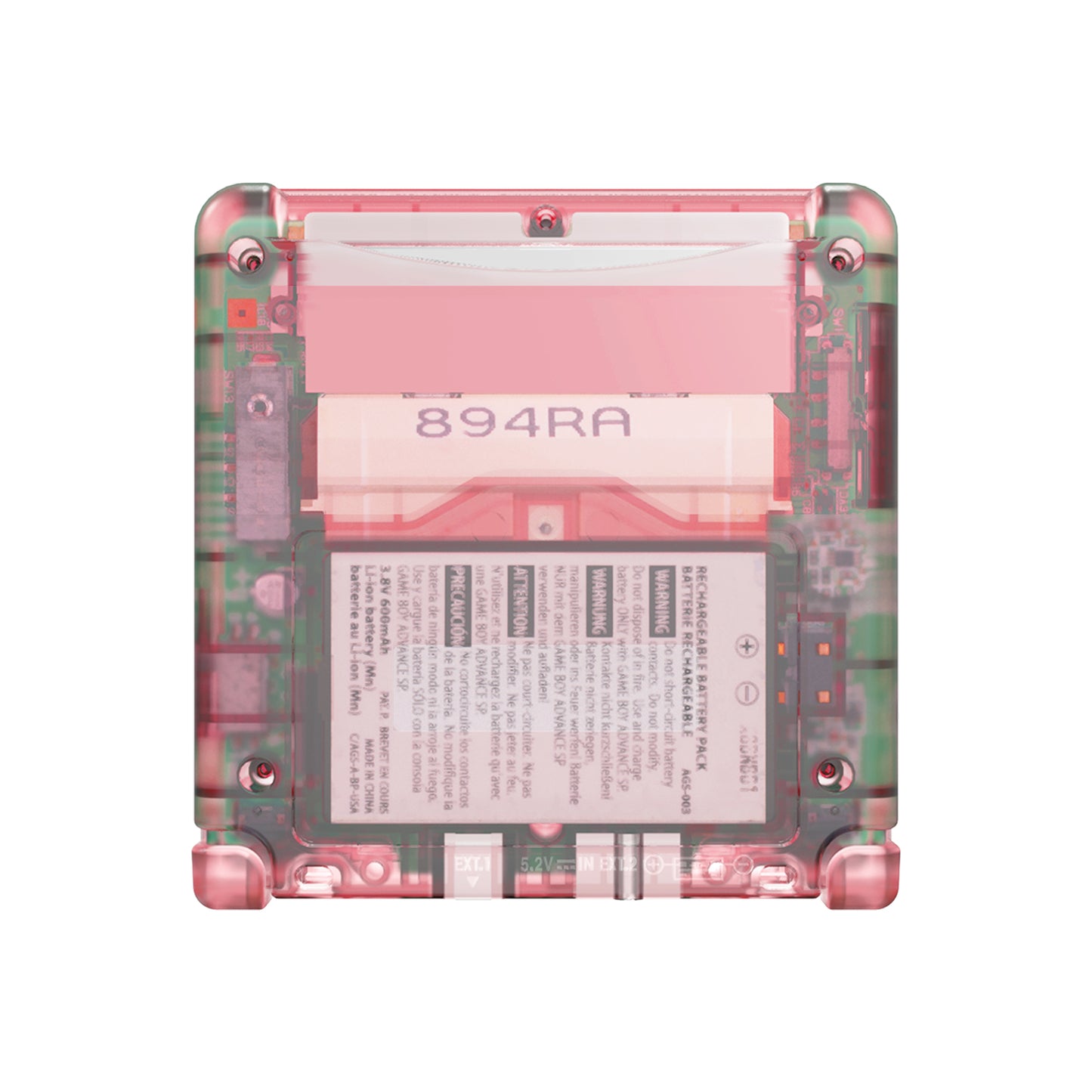 eXtremeRate Retail IPS Ready Upgraded eXtremeRate Cherry Pink Custom Replacement Housing Shell for Gameboy Advance SP GBA SP – Compatible with Both IPS & Standard LCD – Console & Screen NOT Included - ASPM5007