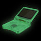 eXtremeRate Retail IPS Ready Upgraded eXtremeRate Glow in Dark - Green Custom Replacement Housing Shell for Gameboy Advance SP GBA SP – Compatible with Both IPS & Standard LCD – Console & Screen NOT Included - ASPM5008