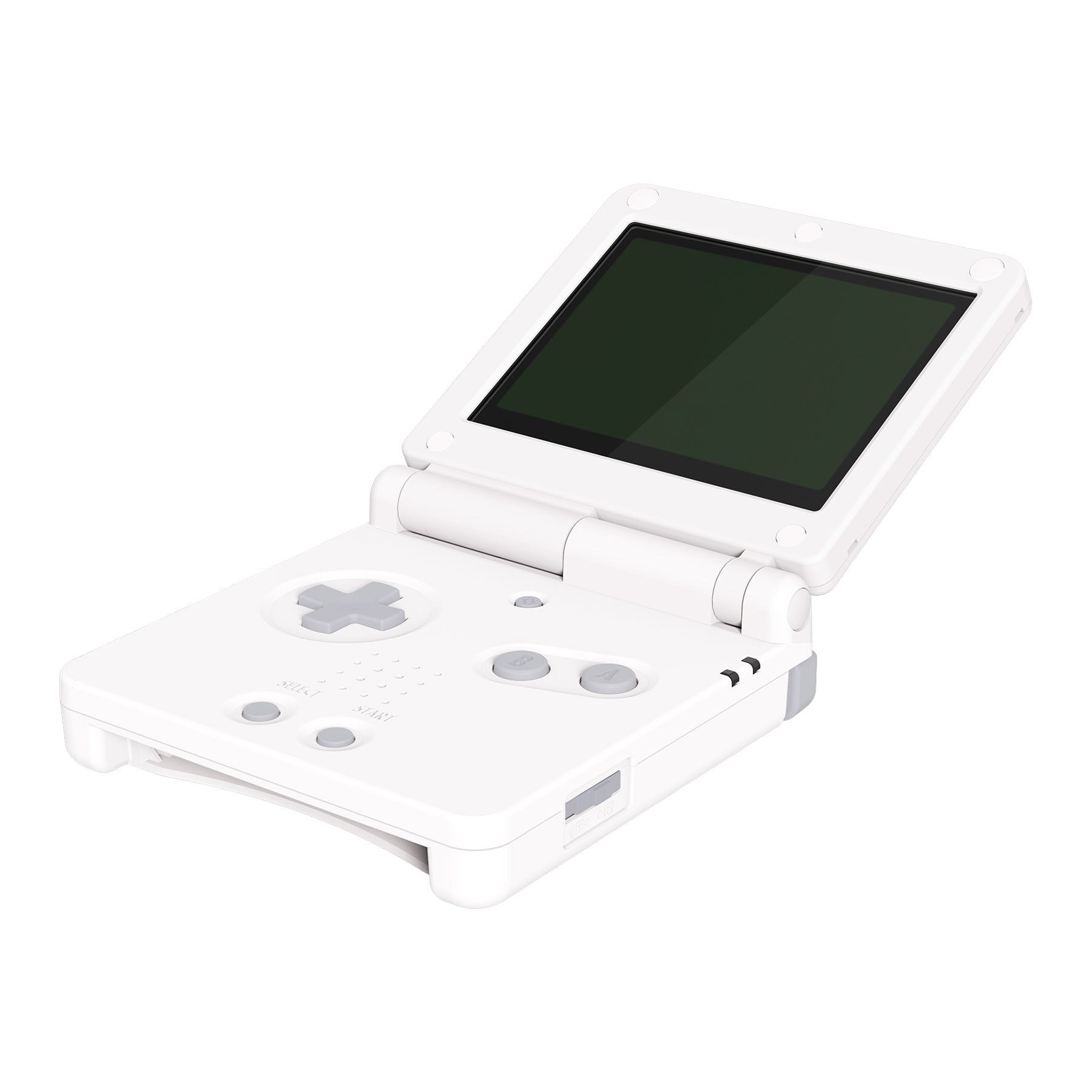 eXtremeRate Retail IPS Ready Upgraded White Soft Touch Custom Replacement Housing Shell for Gameboy Advance SP GBA SP – Compatible with Both IPS & Standard LCD – Console & Screen NOT Included - ASPP3002