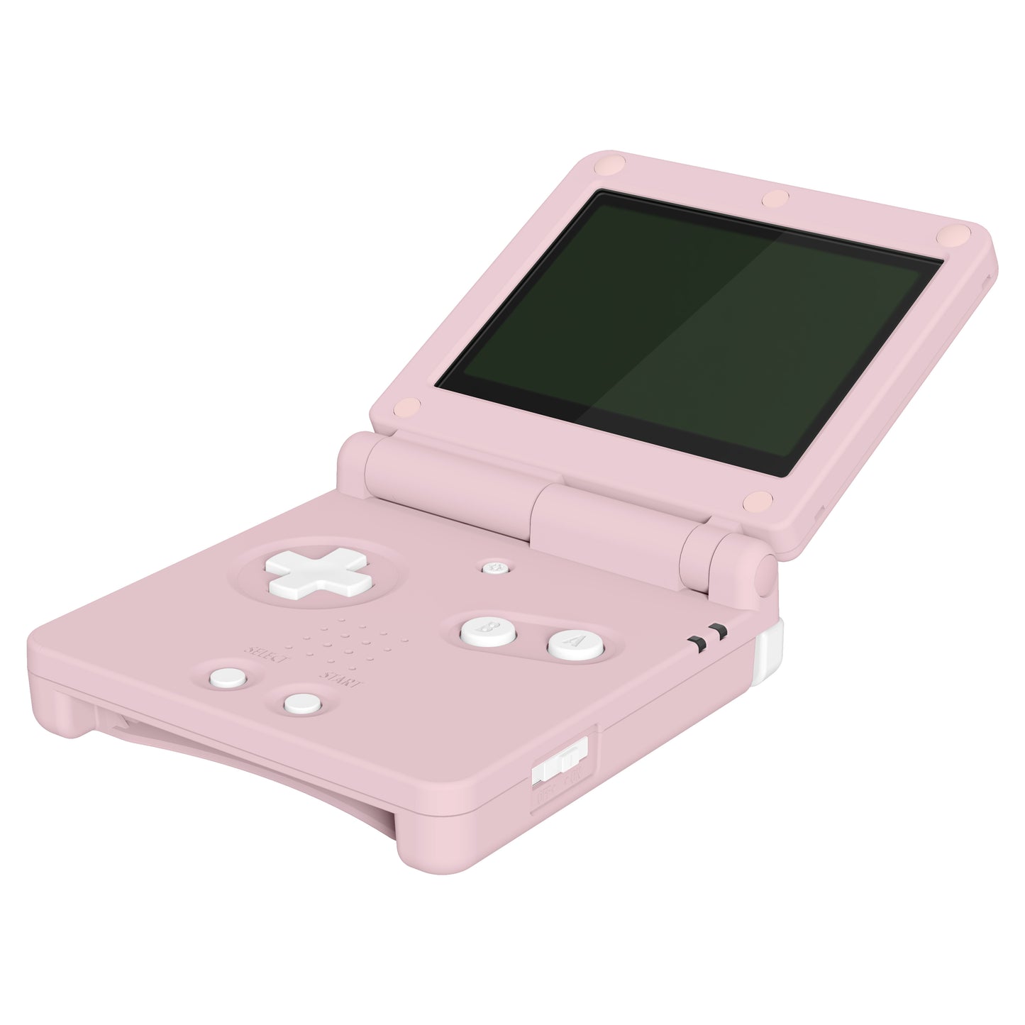 eXtremeRate Retail IPS Ready Upgraded Cherry Blossoms Pink Soft Touch Custom Replacement Housing Shell for Gameboy Advance SP GBA SP – Compatible with Both IPS & Standard LCD – Console & Screen NOT Included - ASPP3003