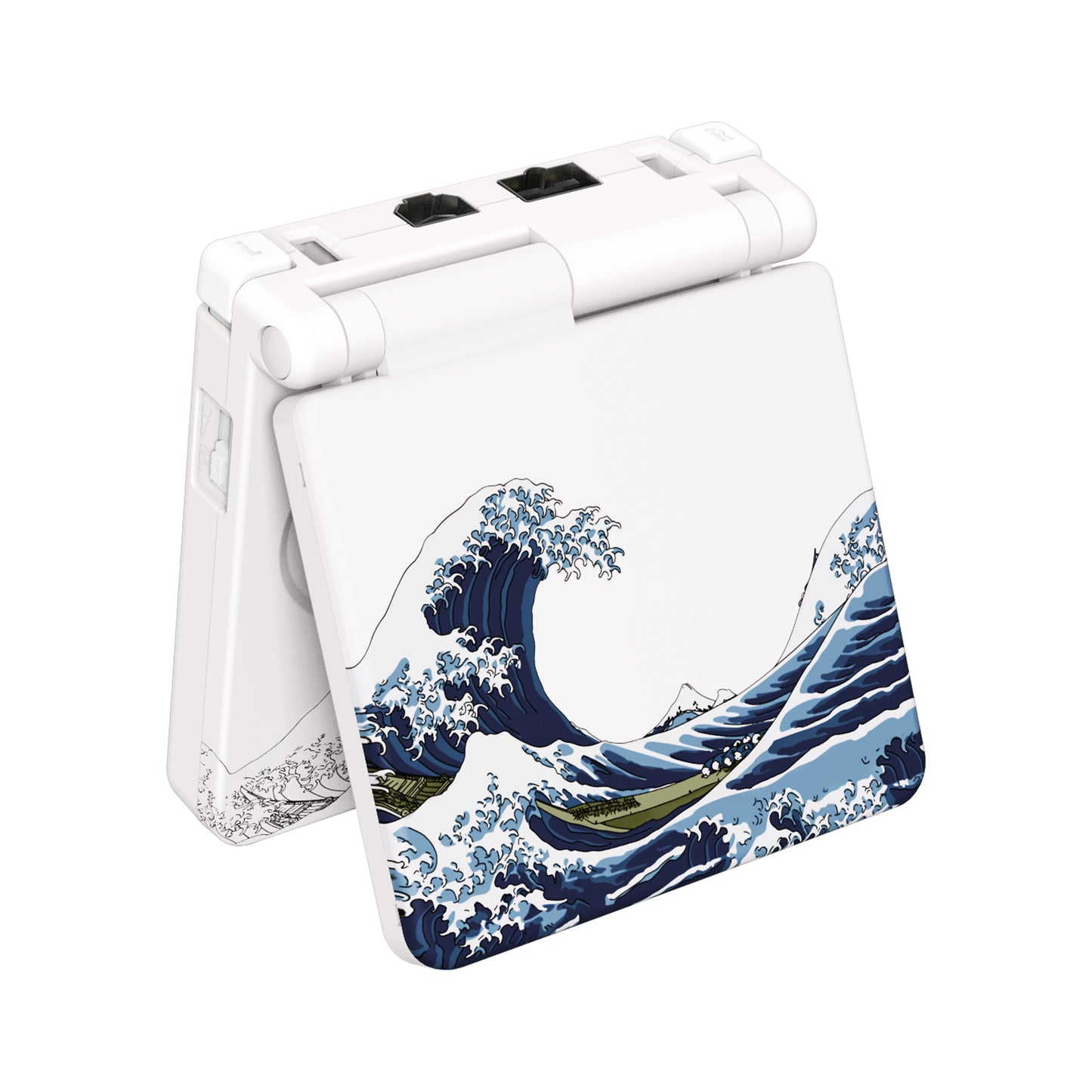 eXtremeRate Retail IPS Ready Upgraded The Great Wave Soft Touch Custom Replacement Housing Shell for Gameboy Advance SP GBA SP – Compatible with Both IPS & Standard LCD – Console & Screen NOT Included - ASPT1001