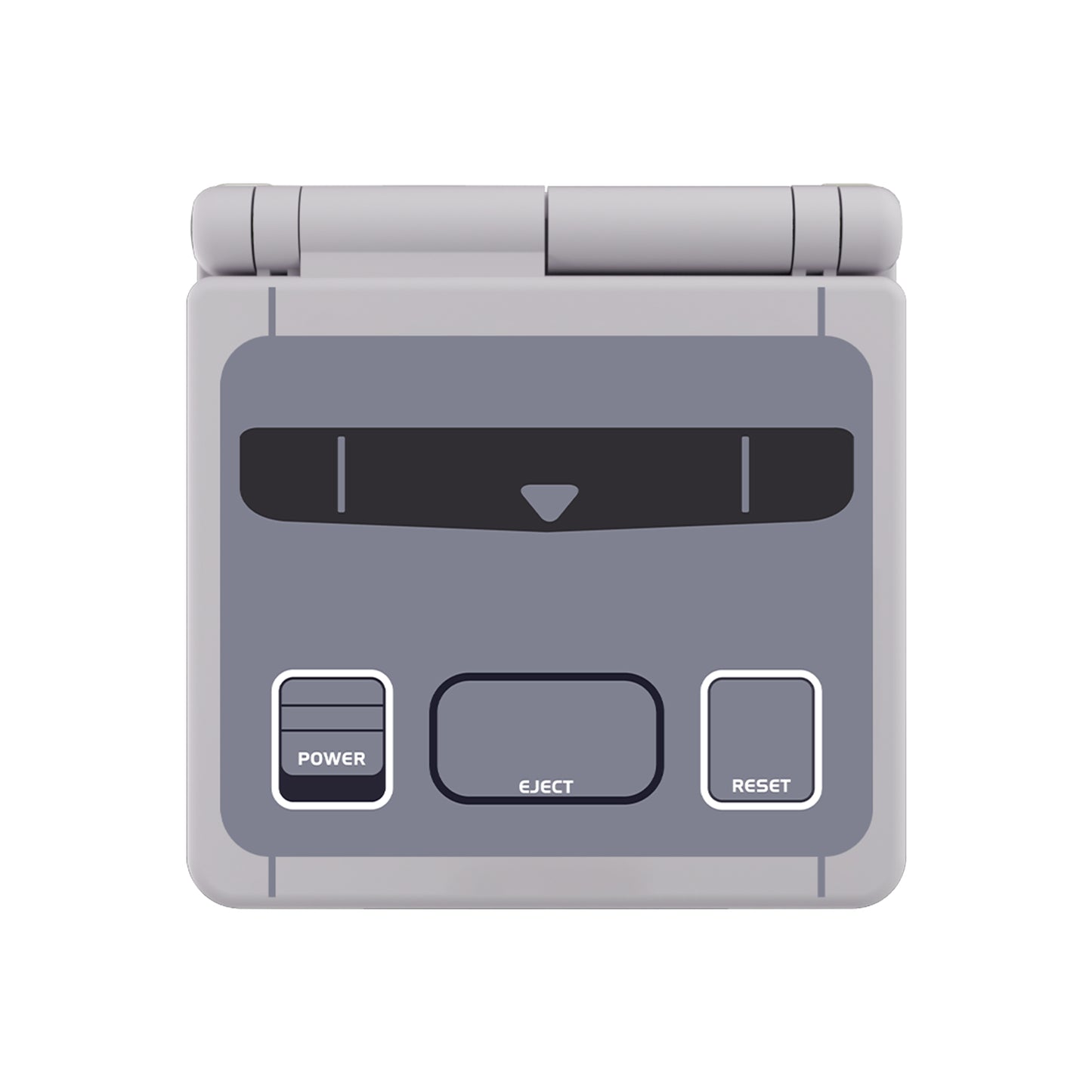 eXtremeRate Retail IPS Ready Upgraded SFC SNES Classic EU Style Custom Replacement Housing Shell for Gameboy Advance SP GBA SP – Compatible with Both IPS & Standard LCD – Console & Screen NOT Included - ASPY004