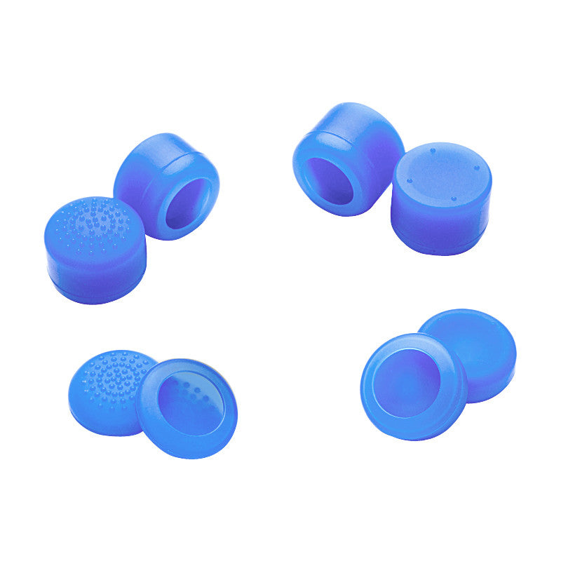 eXtremeRate Retail 8 Blue Silicone Rubber Precision Platporm Raised Analog Sticks Thumb Grips for ps4 Slim ps4 Pro Thumbsticks-ZXBJ1232